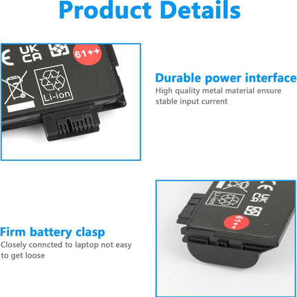 72Wh 61++ 01AV427 01AV425 Battery for Lenovo ThinkPad T480 T470 P51S P52S T570 T580 A485 A475 TP25 Series SB10K97584 SB10K97585 01AV490 01AV492 X50M08812 4X50M08812 01AV422 01AV423 01AV428
