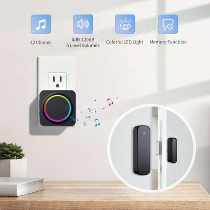 Door Chime Alarm with Sensor – 600FT Range | NexOffers
