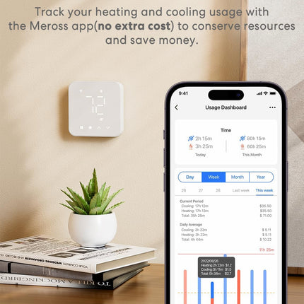 meross Smart WiFi Thermostat with Voice Control | NexOffers