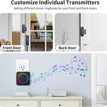 Door Chime Alarm with Sensor – 600FT Range | NexOffers