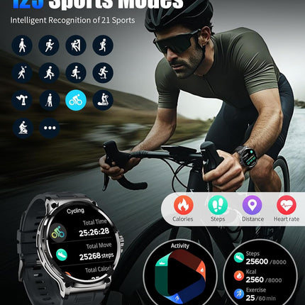 SUNKTA Military Smart Watch for Men 1.85" HD | NexOffers