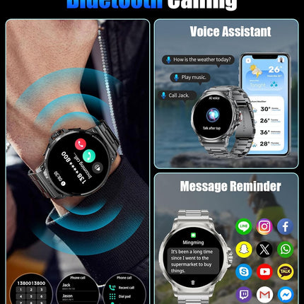 SUNKTA Military Smart Watch for Men 1.85" HD | NexOffers