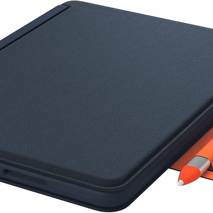 Logitech Rugged Combo 3 Touch iPad® Keyboard Case with Trackpad and Smart Connector for iPad (7th, 8th and 9th Generation) for Education - Classic Blue