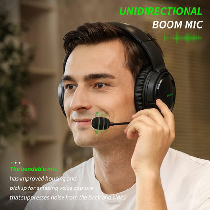 BINNUNE Gaming Headset with Mic for Xbox Series X|S Xbox 1 PS4 PS5 PC NS, Wired Audifonos Gamer Headphones with Microphone for Xbox 1 PS 4|5