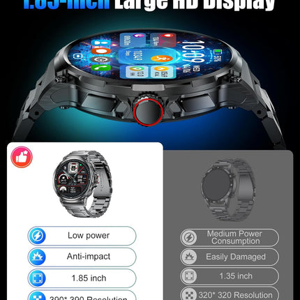 SUNKTA Military Smart Watch for Men 1.85" HD | NexOffers