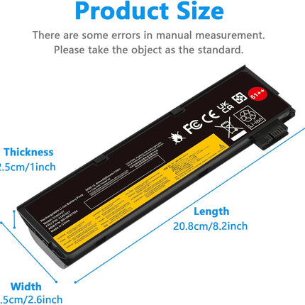 72Wh 61++ 01AV427 01AV425 Battery for Lenovo ThinkPad T480 T470 P51S P52S T570 T580 A485 A475 TP25 Series SB10K97584 SB10K97585 01AV490 01AV492 X50M08812 4X50M08812 01AV422 01AV423 01AV428