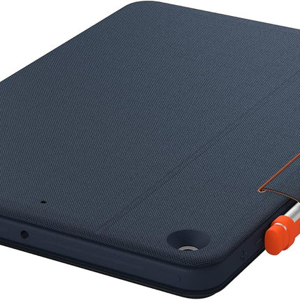 Logitech Rugged Combo 3 Touch iPad® Keyboard Case with Trackpad and Smart Connector for iPad (7th, 8th and 9th Generation) for Education - Classic Blue