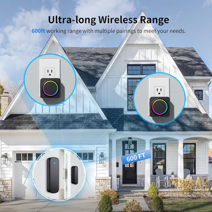 Door Chime Alarm with Sensor – 600FT Range | NexOffers