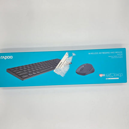 RAPOO Multi Device Bluetooth 2.4G Wireless Keyboard and Mouse Combo for Mac OS, Rechargeable Slim Silent Keyboards 1600 DPI Mouse for Laptop/MacBook Pro/Air, iMac, iPhone, iPad Pro/Air/Mini