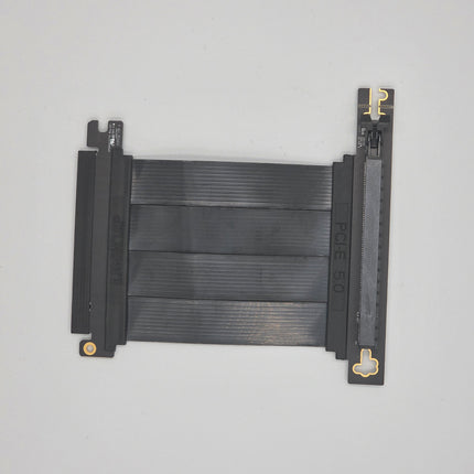 LINKUP - AVA5 PCIE 5.0 Riser Cable | RTX5090 RX9070 GPU Ready | x16 128GB/s Speed | Compatible with PCIe 4.0 & WRX80/WRX90E | Right Angle, Black 10cm