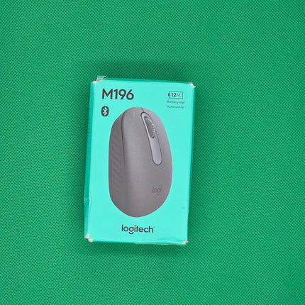 Logitech M196 Bluetooth Wireless Mouse, Compact and Portable Mouse for Laptops, Tablets and More, 12-Month Battery, Smooth Tracking, Compatible with PC and Mac, Windows and macOS - Graphite