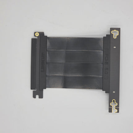 LINKUP - AVA5 PCIE 5.0 Riser Cable | RTX5090 RX9070 GPU Ready | x16 128GB/s Speed | Compatible with PCIe 4.0 & WRX80/WRX90E | Right Angle, Black 10cm