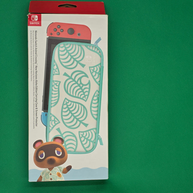 Nintendo Switch Animal Crossing: New Horizons Aloha Edition Carrying Case & Screen Protector