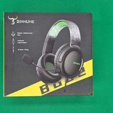 BINNUNE Gaming Headset with Mic for Xbox Series X|S Xbox 1 PS4 PS5 PC NS, Wired Audifonos Gamer Headphones with Microphone for Xbox 1 PS 4|5