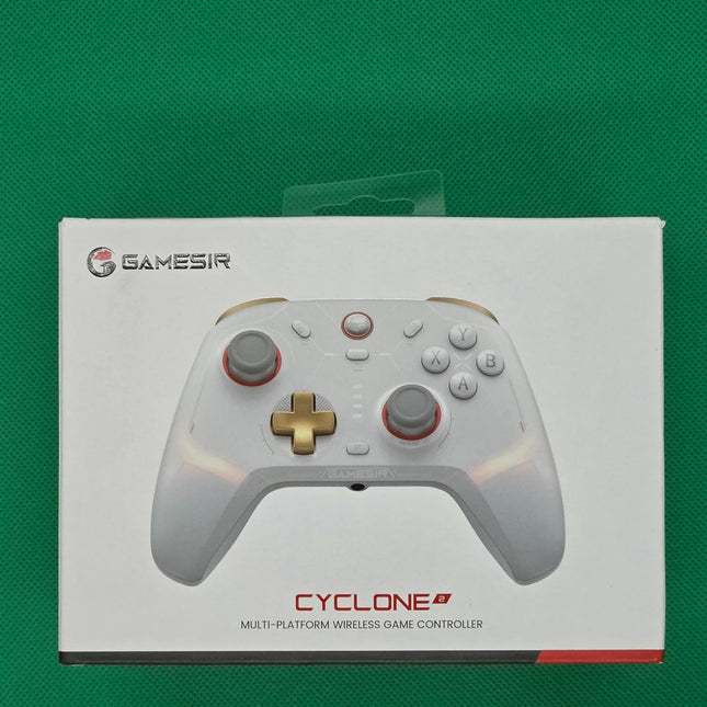 GameSir Cyclone 2 Pro Wireless Controller for Switch, Windows PC, Steam, Android, iOS, PC Game Controller with Mag-Res™ TMR Sticks, Hall Effect Triggers, RGB Lightning, 6-Axis Gyro, Turbo without Charging Dock(White)